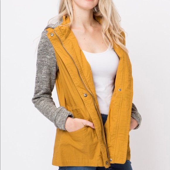 ladies mustard hoodie